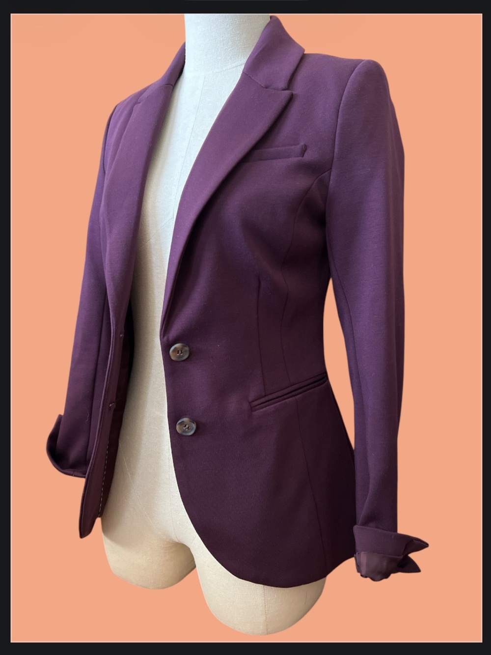 H&M Plum Tailored Blazer
